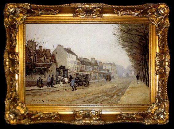 framed  Alfred Sisley Boulevard Heloise,Argenteuil, ta009-2